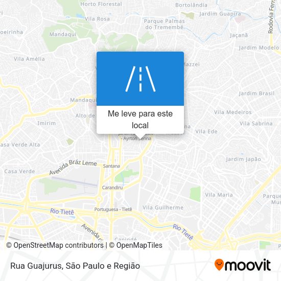 Rua Guajurus mapa
