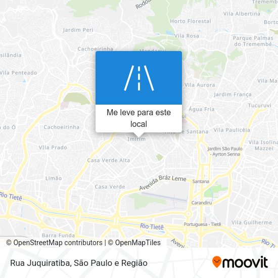 Rua Juquiratiba mapa