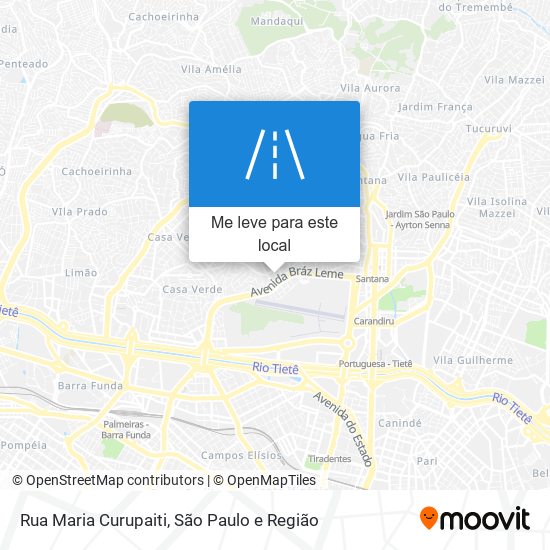 Rua Maria Curupaiti mapa