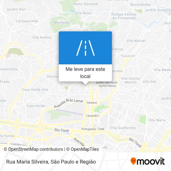 Rua Maria Silveira mapa