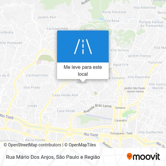 Rua Mário Dos Anjos mapa