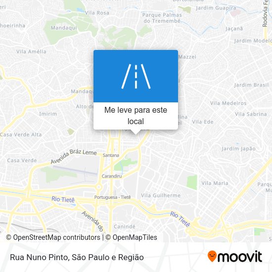 Rua Nuno Pinto mapa