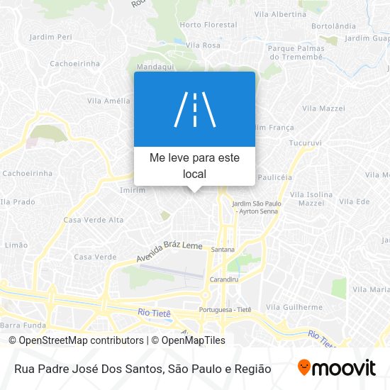 Rua Padre José Dos Santos mapa