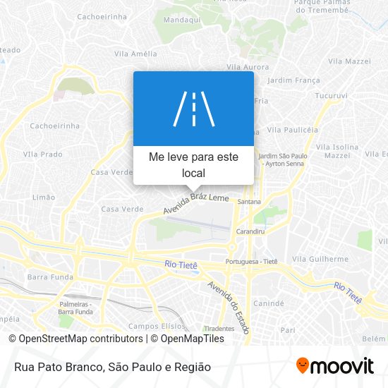 Rua Pato Branco mapa