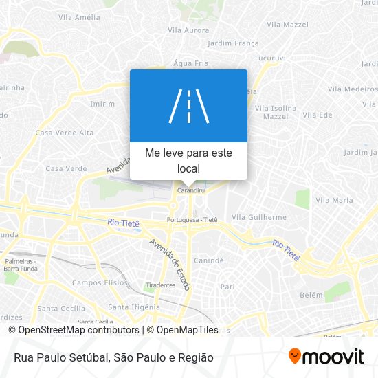 Rua Paulo Setúbal mapa