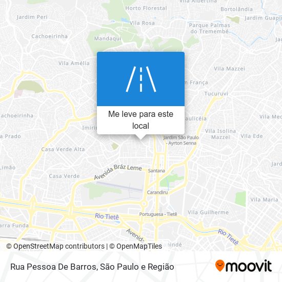 Rua Pessoa De Barros mapa