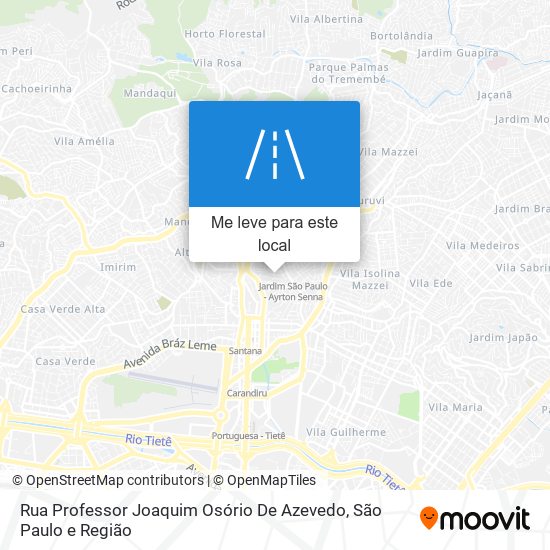 Rua Professor Joaquim Osório De Azevedo mapa