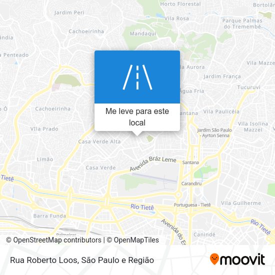 Rua Roberto Loos mapa