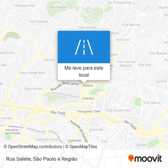 Rua Salete mapa