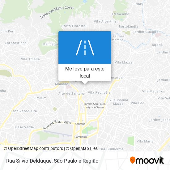 Rua Silvio Delduque mapa