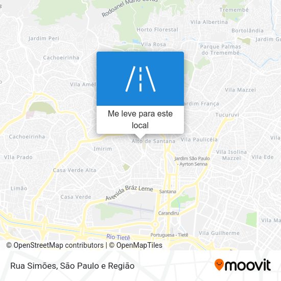Rua Simões mapa
