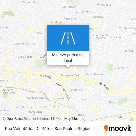Rua Voluntários Da Pátria mapa