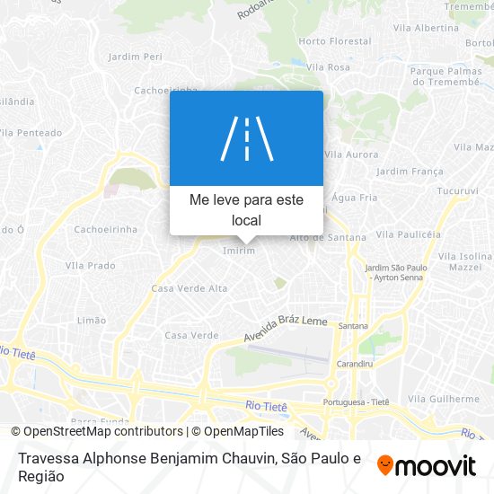 Travessa Alphonse Benjamim Chauvin mapa