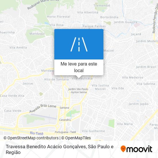 Travessa Benedito Acácio Gonçalves mapa