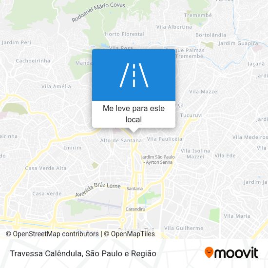 Travessa Calêndula mapa