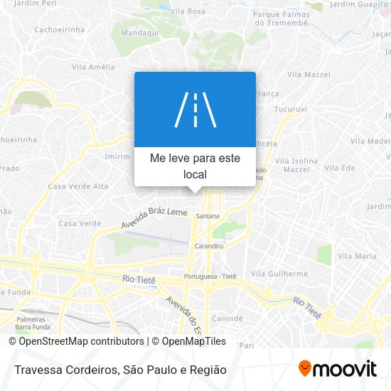 Travessa Cordeiros mapa