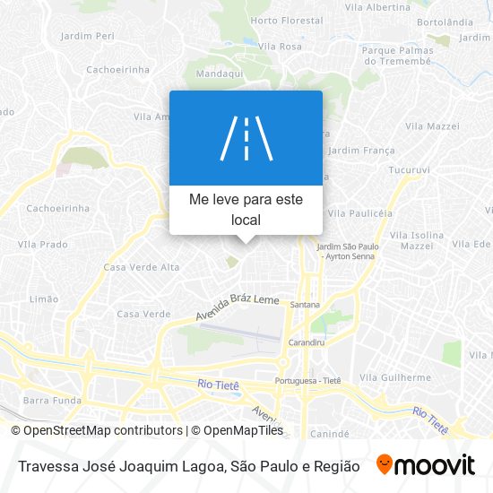 Travessa José Joaquim Lagoa mapa