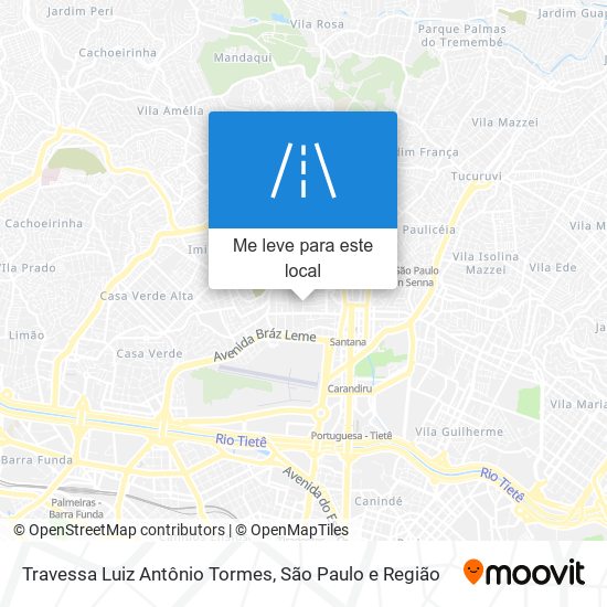 Travessa Luiz Antônio Tormes mapa