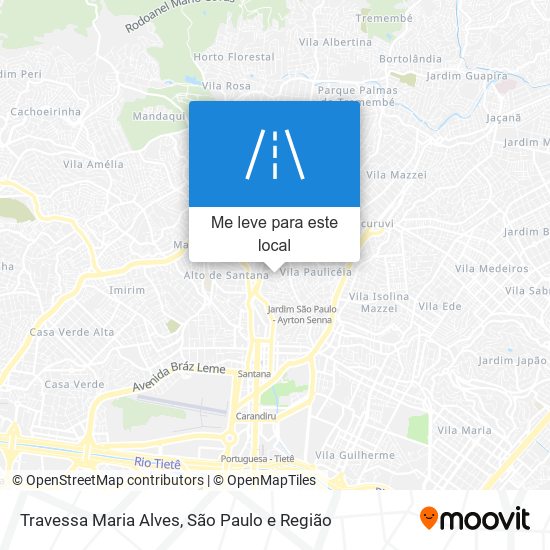 Travessa Maria Alves mapa