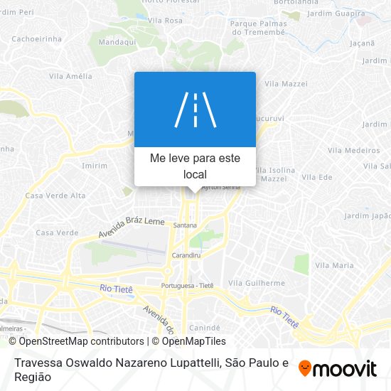 Travessa Oswaldo Nazareno Lupattelli mapa