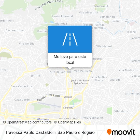 Travessa Paulo Castaldelli mapa