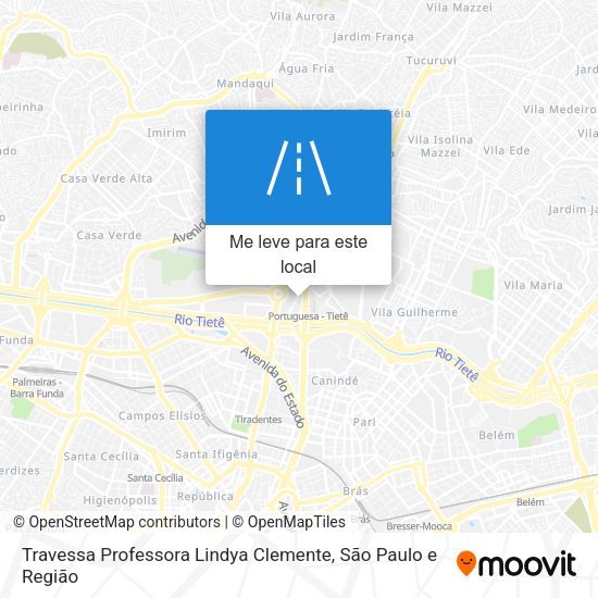 Travessa Professora Lindya Clemente mapa