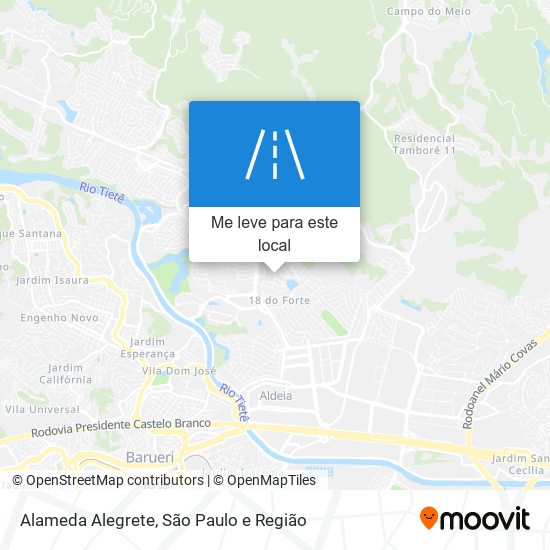 Alameda Alegrete mapa