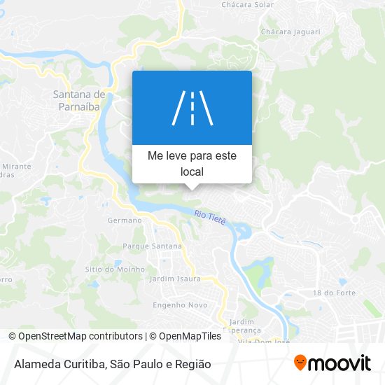 Alameda Curitiba mapa