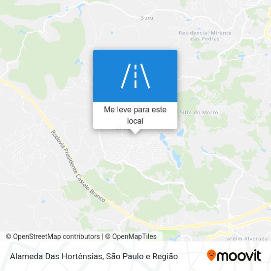 Alameda Das Hortênsias mapa