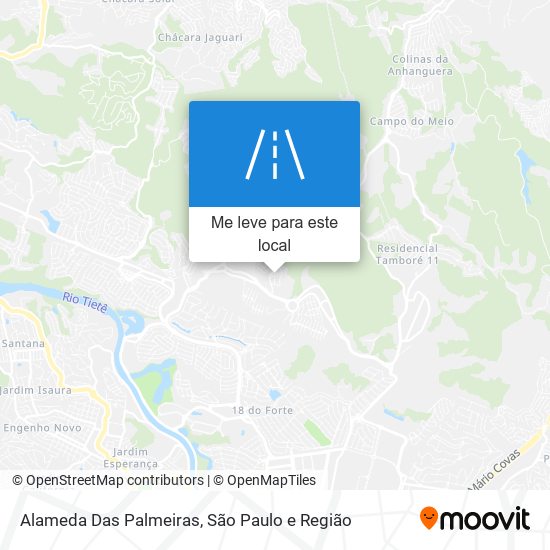 Alameda Das Palmeiras mapa