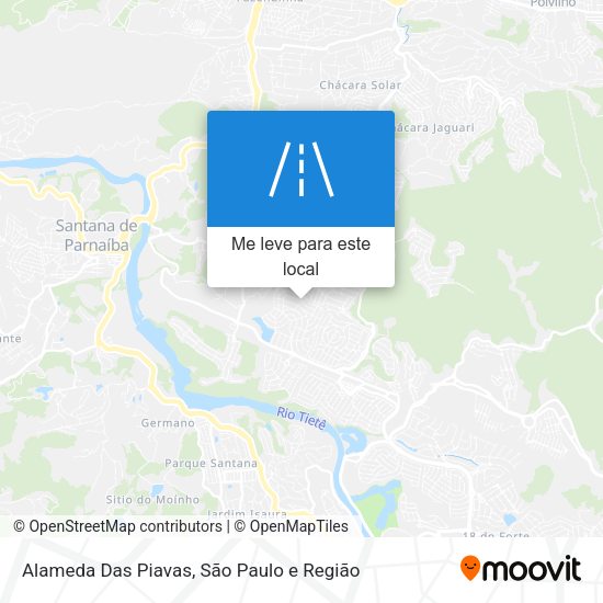 Alameda Das Piavas mapa