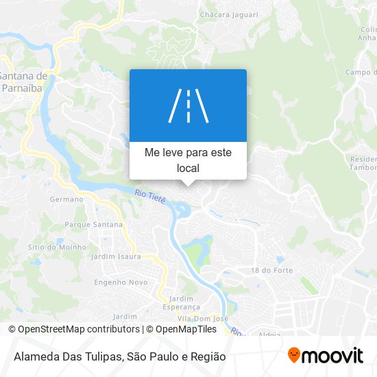 Alameda Das Tulipas mapa