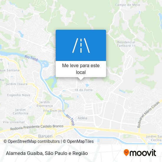 Alameda Guaíba mapa