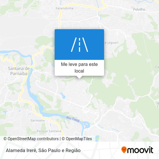 Alameda Irerê mapa