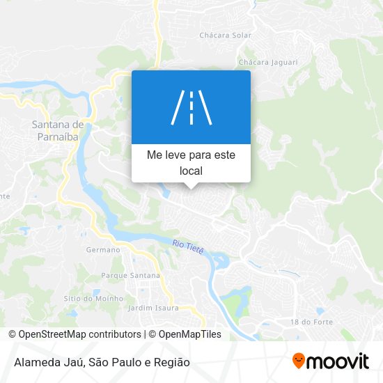Alameda Jaú mapa