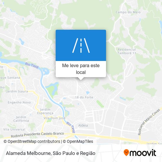 Alameda Melbourne mapa