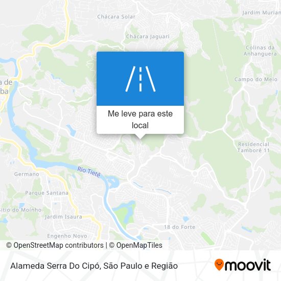 Alameda Serra Do Cipó mapa
