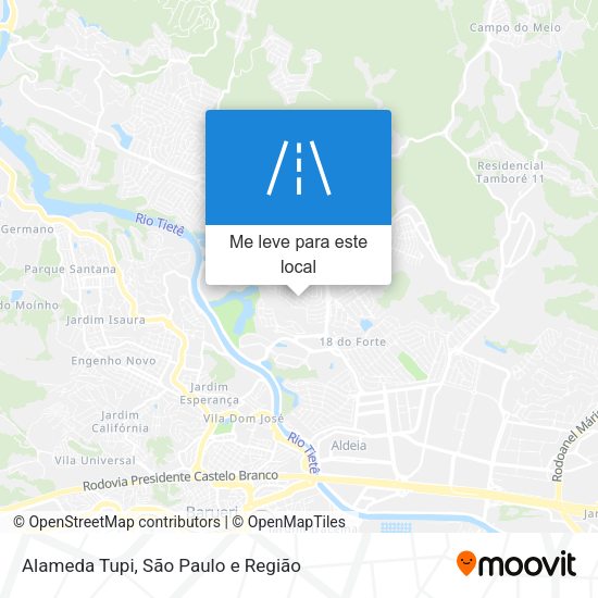 Alameda Tupi mapa