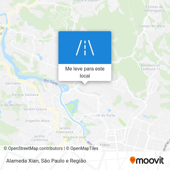 Alameda Xian mapa