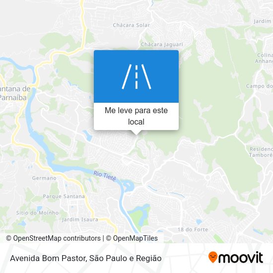 Avenida Bom Pastor mapa