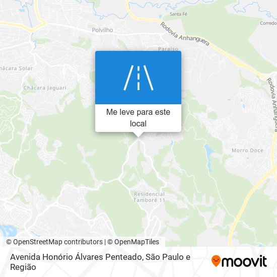 Avenida Honório Álvares Penteado mapa