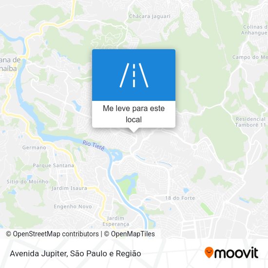Avenida Jupiter mapa