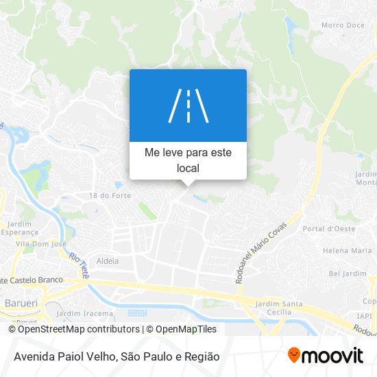 Avenida Paiol Velho mapa