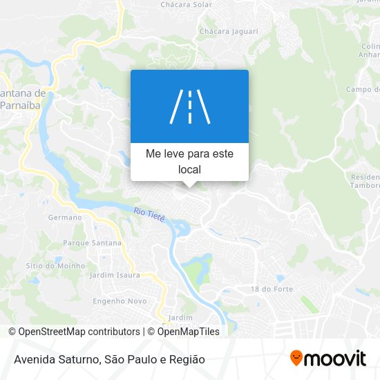 Avenida Saturno mapa