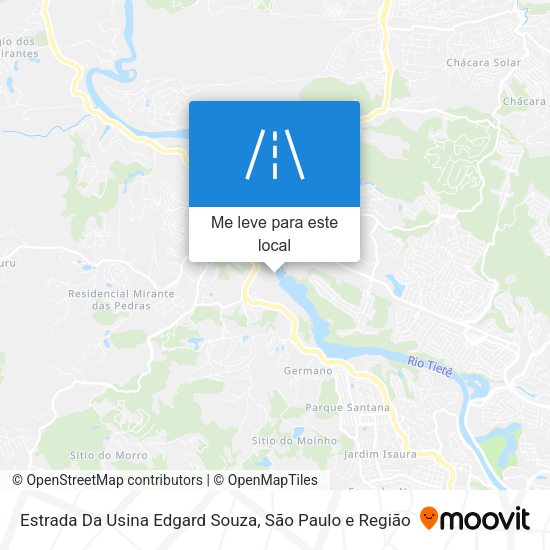 Estrada Da Usina Edgard Souza mapa