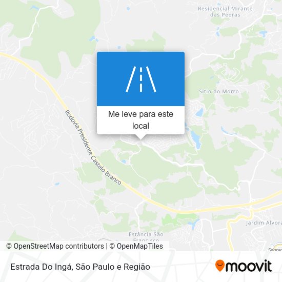 Estrada Do Ingá mapa