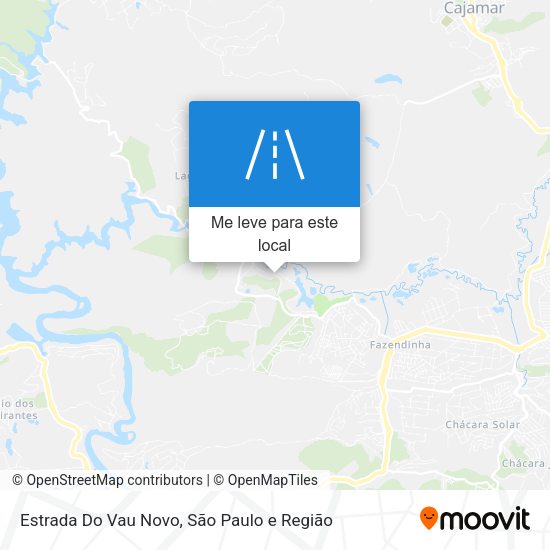 Estrada Do Vau Novo mapa