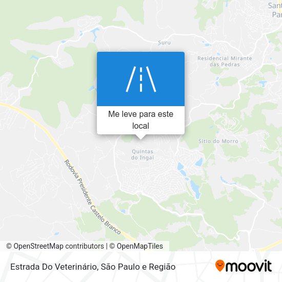 Estrada Do Veterinário mapa