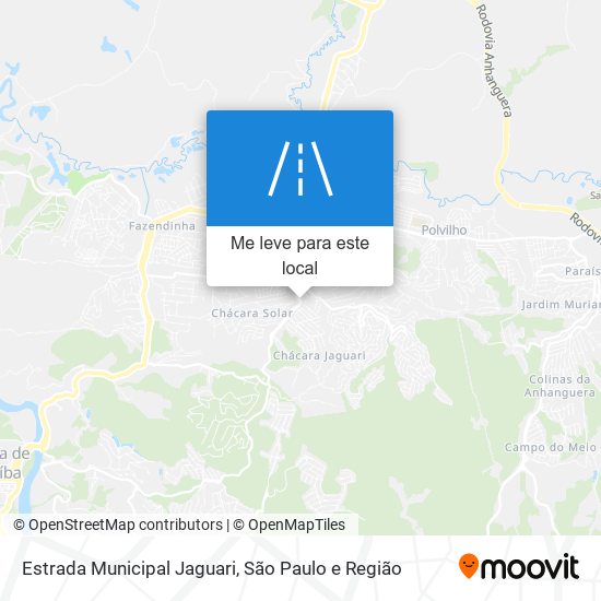 Estrada Municipal Jaguari mapa