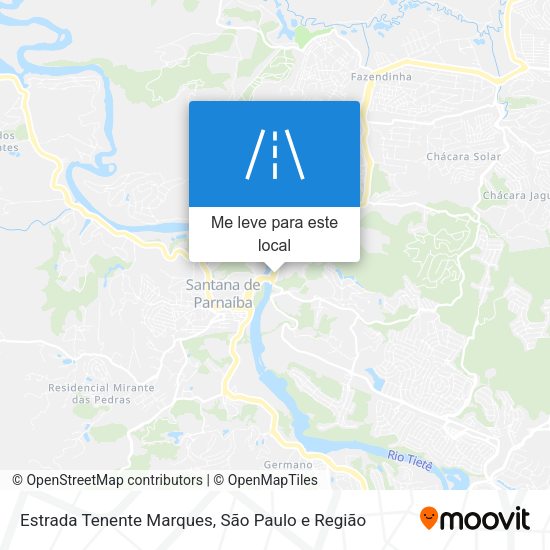 Estrada Tenente Marques mapa